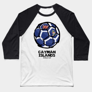 Cayman Islands Football Country Flag Baseball T-Shirt